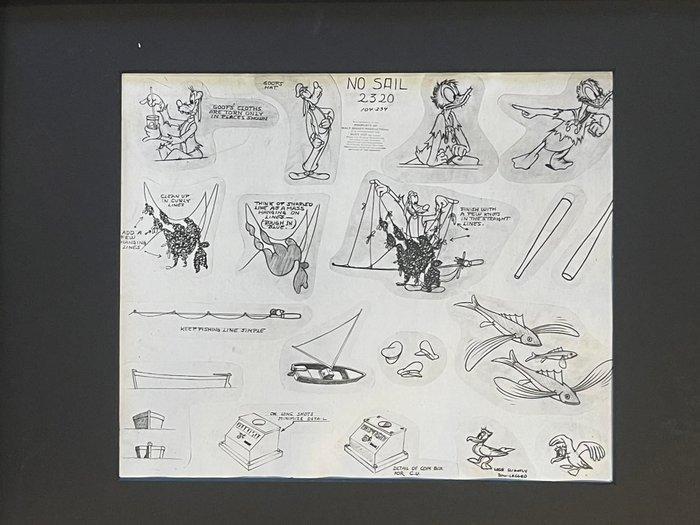 Disney - Disney Donald Duck Model Sheet - No Sail, Verzamelen, Disney
