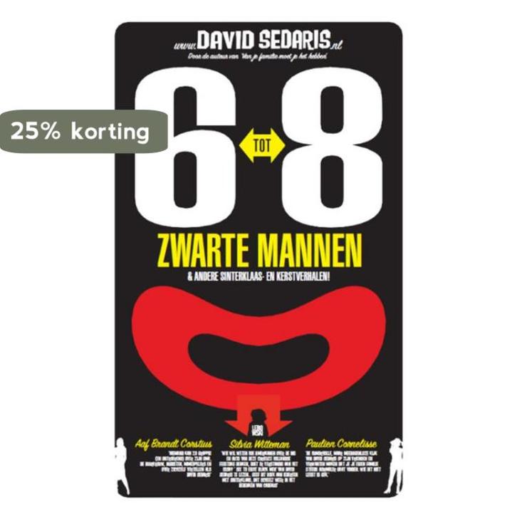 6 tot 8 zwarte mannen 9789048806676 David Sedaris, Livres, Romans, Envoi