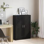 vidaXL Boekenkast Zwart Eiken 82,5x30,5x115 cm Gelaagd Hout, Huis en Inrichting, Verzenden, Nieuw