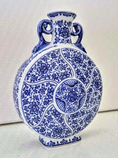 Vaas - Luxueuze Chinoiserie - Blauw / Wit - No Reserve -, Antiek en Kunst, Kunst | Designobjecten