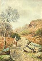 J.W. Matthewman (XX) - Making your way home on horseback, Antiek en Kunst