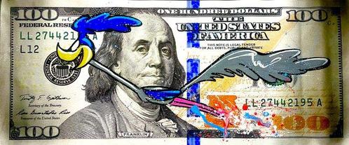 Moabit - Road Runner X Catch Me If You Can X $100 X, Antiek en Kunst, Kunst | Schilderijen | Modern