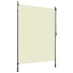 vidaXL Rolgordijn voor buiten 150x270 cm crème, Tuin en Terras, Zonneschermen, Verzenden, Nieuw