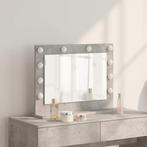 vidaXL Make-up Spiegel met spiegel Beton Grijs 60 x 45 x 18, Huis en Inrichting, Verzenden, Nieuw