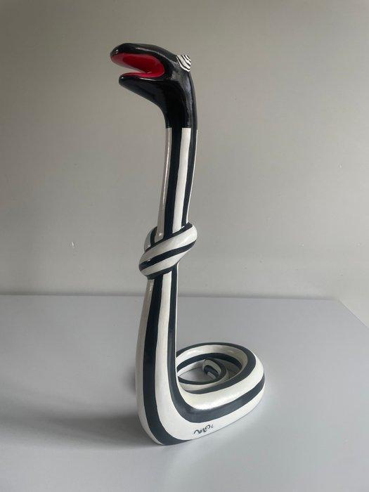 Niloc Pagen (Heerlen, 1960) - Snake - black and white, Antiek en Kunst, Curiosa en Brocante