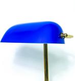Tafellamp - Notarisbanklamp - Glas, Messing - Lampe notaris, Antiek en Kunst