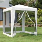 vidaXL Partytent met 4 mesh zijwanden 2x2 m wit, Tuin en Terras, Verzenden, Nieuw