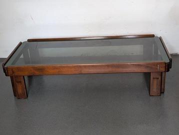 Table - Bois dur - Table basse en bois massif et plateau en