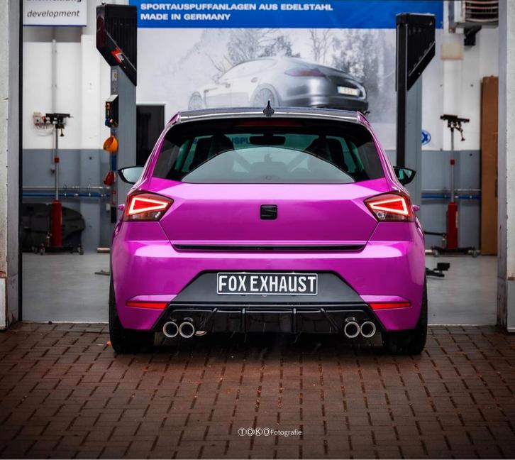 FOX Seat Ibiza V - KJ einddemper zonder uitlaatklep uitgang, Auto-onderdelen, Uitlaatsystemen, Nieuw, Verzenden
