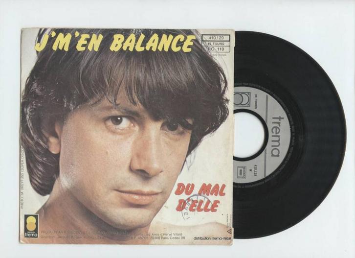 Hervé Vilard – Jmen Balance / Du Mal Delle (1-7-Vinyl-Si, Cd's en Dvd's, Vinyl Singles, Ophalen of Verzenden