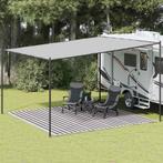 vidaXL Tenttapijt 400x400 cm HDPE antracietkleurig en wit, Verzenden, Nieuw