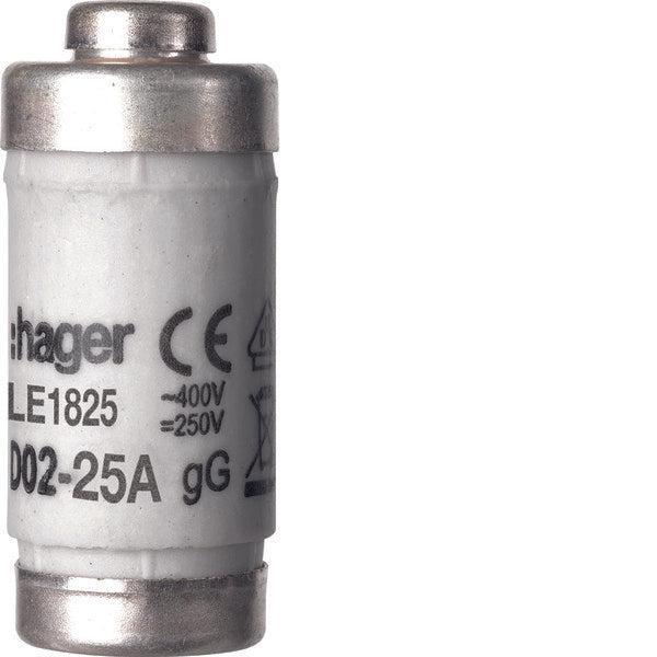 Hager D02 Smeltveiligheid 25A 400V Met Indicator - LE1825, Doe-het-zelf en Bouw, Elektriciteit en Kabels, Verzenden
