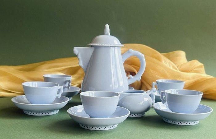 Herend - Koffieservies voor 6 (14) - Mandarin Handles – -, Antiquités & Art, Antiquités | Meubles | Tables