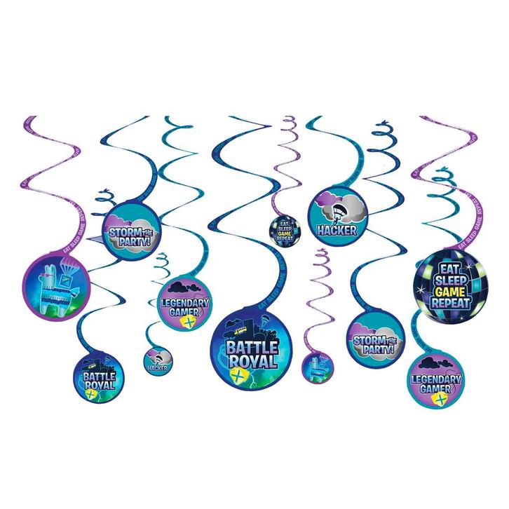 Fortnite Hangdecoratie Set 12 delig, Hobby & Loisirs créatifs, Articles de fête, Envoi