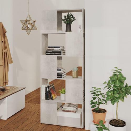 vidaXL Boekenkast/kamerscherm 60x24x155 cm betongrijs, Huis en Inrichting, Kasten | Boekenkasten, Nieuw, Verzenden