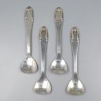 Art-Nouveau IJslepels - Cuillère (4) - Argent 925