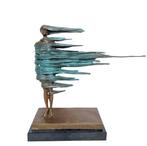 sculptuur, Surreal bronze - 50 cm - Brons, Marmer