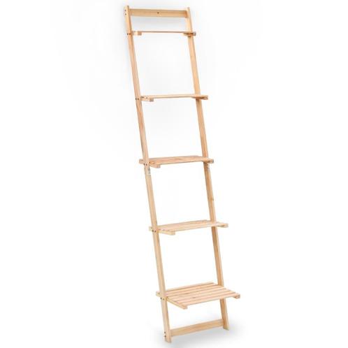 vidaXL Wandrek ladder 41,5x30x176 cm cederhout, Huis en Inrichting, Kasten | Boekenkasten, Nieuw, Verzenden