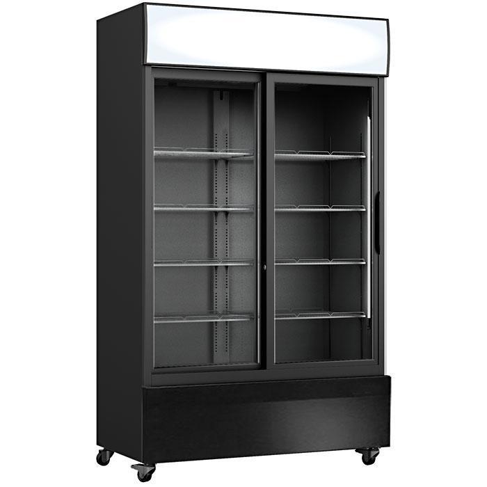 Professionele display koeling met lichtbak  2 glazen deuren, Zakelijke goederen, Horeca | Keukenapparatuur, Nieuw in verpakking