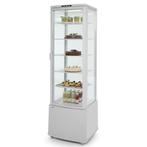 Koelvitrine | 270L | Wit | +2°C/+8°C | 6 Niveaus | Wielen, Zakelijke goederen, Verzenden, Nieuw in verpakking
