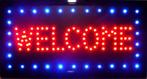 OPEN welkom lamp LED verlichting reclame bord lichtbak #G, Verzenden, Nieuw