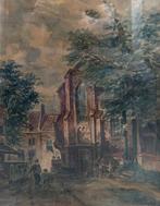 O.R de Jongh (1812-1896) - Stadsgezicht, Antiek en Kunst, Kunst | Schilderijen | Klassiek