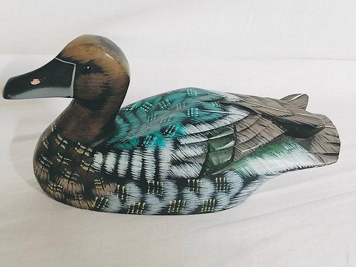 Lokeend - Beautifully carved & painted (5) - Hout, Antiek en Kunst, Curiosa en Brocante