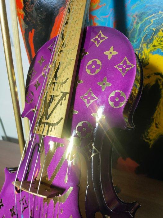 fp pop art - Louis vuitton violon Rose fushia nuancé Serie, Antiek en Kunst, Kunst | Designobjecten
