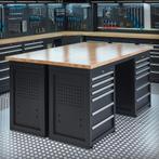 Datona Werkbank PRO - eiken werkblad - 24 lades - 200 cm -, Doe-het-zelf en Bouw, Ophalen of Verzenden, Nieuw