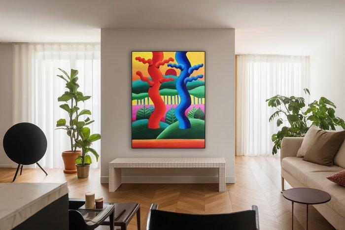 B. Morah - Bosque Ingrávido 52 XL (NO RESERVE), Antiquités & Art, Art | Peinture | Moderne