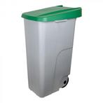 Rolcontainer | Kunststof (Grijs/Groen) | 110L | Klapdeksel, Zakelijke goederen, Verzenden, Nieuw in verpakking