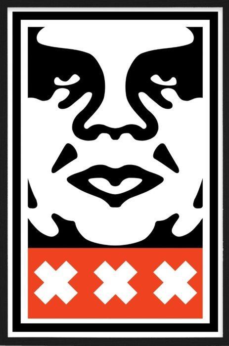 Shepard Fairey (OBEY) (1970) - Obey Icon Amsterdam, Antiek en Kunst, Kunst | Schilderijen | Modern