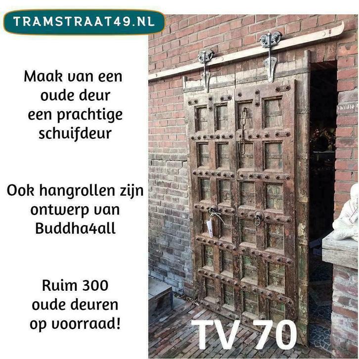 Deur teakwood, authentieke antieke deur, loftdeur, staldeur, Antiek en Kunst, Antiek | Woonaccessoires, Ophalen of Verzenden