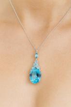 Zonder Minimumprijs - Halsketting Verguld Topaas - 18K goud, Nieuw