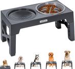 Voerbak Hond - Drinkbak Hond - 7,5-31 cm Hoog - Grijs - Nobl, Dieren en Toebehoren, Hondenvoerbakken en Drinkbakken, Verzenden