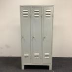 Lockerkast / garderobekast vv 3 deuren, (hxbxd) 184x90x50, Gebruikt