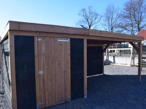 Veiling - Berging met overkapping 700x300x245cm, Tuin en Terras, Tuinhuizen