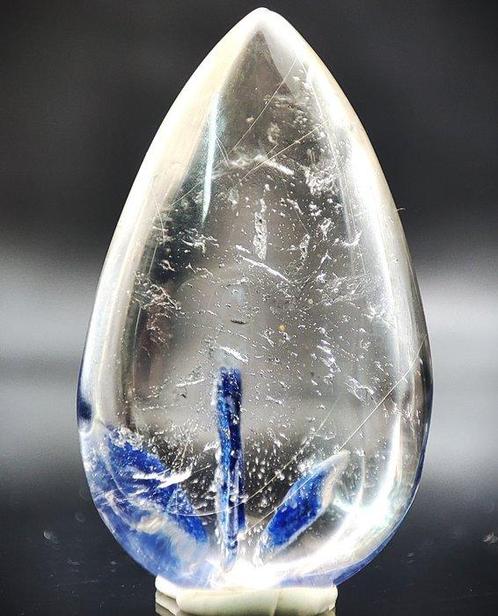 Zeer zeldzame prachtige Phantom Toermalijn Rutilated heldere, Verzamelen, Mineralen en Fossielen