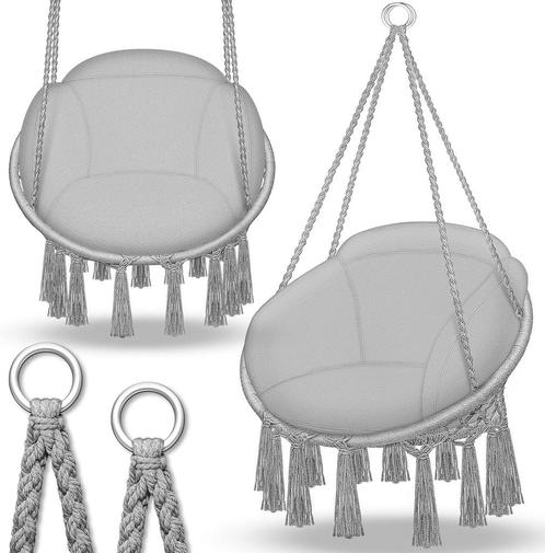 tillvex Hangstoel met groot kussen, 200 kg, om op te hangen,, Huis en Inrichting, Woonaccessoires | Overige, Verzenden