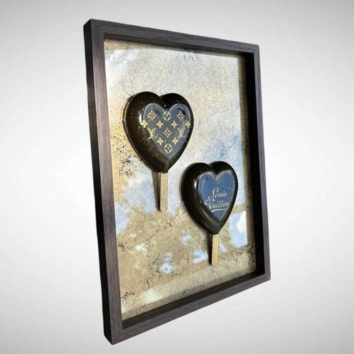 AmsterdamArts - Louis Vuitton lovely Heart popsicles , 3D, Antiquités & Art, Art | Peinture | Moderne