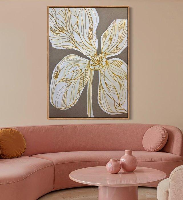 Maraé - Fleur d’Or XXL, Antiek en Kunst, Kunst | Schilderijen | Modern