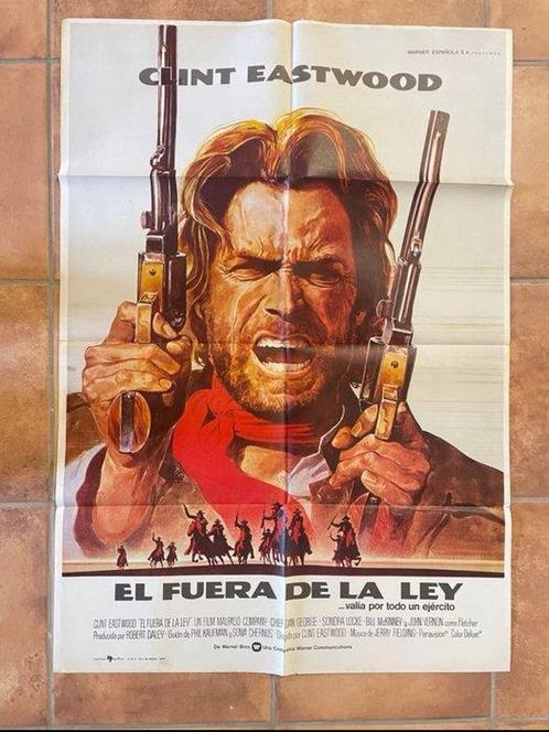 Clint Eastwood - The Outlaw Josey Wales - Original Poster, Verzamelen, Film en Tv