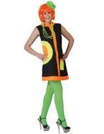 Jaren 70 retro jurk neon, Ophalen of Verzenden, Nieuw