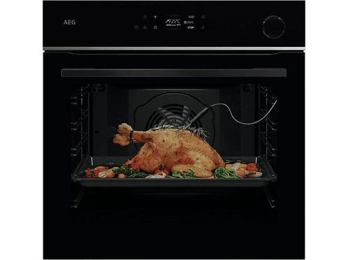 AEG -  Multifunctionele Oven - Zwart, Elektronische apparatuur, Ovens, Inbouw, Hete lucht, Stoom, Nieuw, Oven met grill, 60 cm of meer