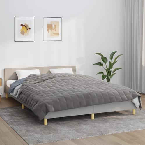 vidaXL Verzwaringsdeken 200x200 cm 9 kg stof grijs, Huis en Inrichting, Slaapkamer | Bedden, Nieuw, Verzenden