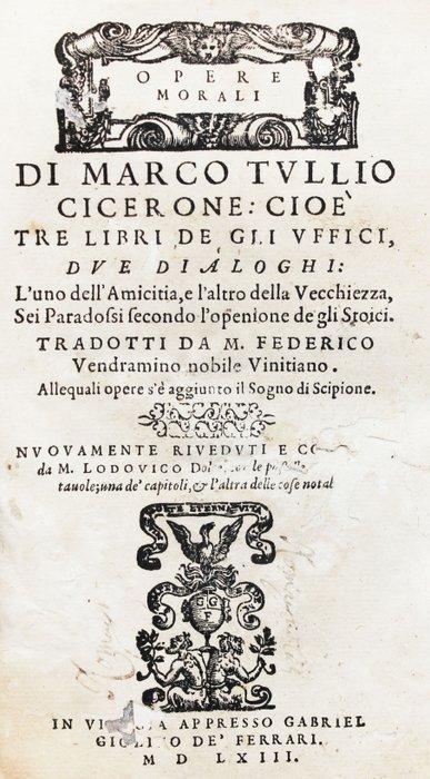 Cicerone - Uffici - 1563, Antiek en Kunst, Antiek | Boeken en Manuscripten