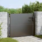 vidaXL Tuinpoort Zwart 105 x 100 cm Poedercoated staal, Tuin en Terras, Verzenden, Nieuw