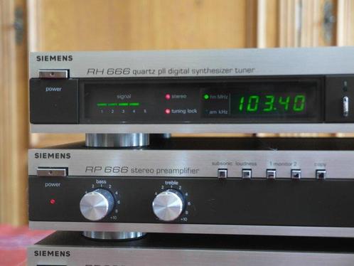 Siemens - RP 666, RE 666, RH 666 Ensemble hi-fi - Différents, Audio, Tv en Foto, Radio's