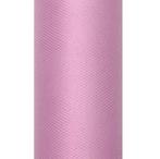 Roze Pastel Tule Rol 15cm 9m, Verzenden