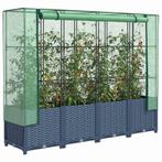 vidaXL Verhoogde plantenbak met kashoes rotanlook 160x40x138, Verzenden, Nieuw
